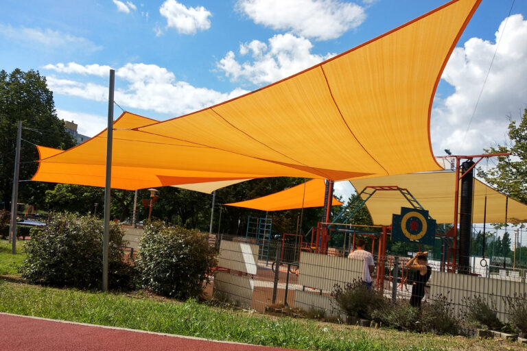 Közösségi napvitorla építések galéria