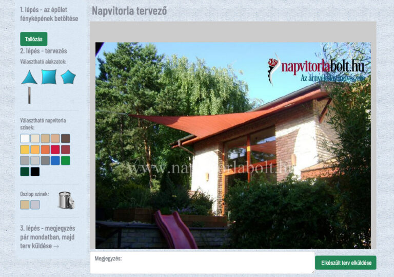 Napvitorla tervező